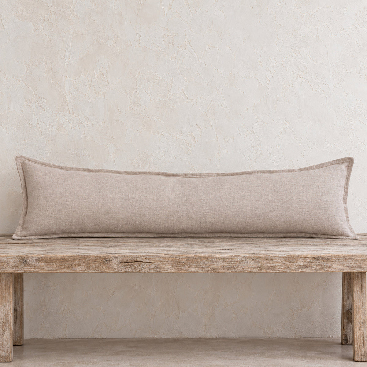 Kalea Natural Linen Lumbar Pillow Cover
