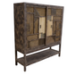 Makoa Solid Teakwood Cabinet with Hand-Woven Rattan Doors