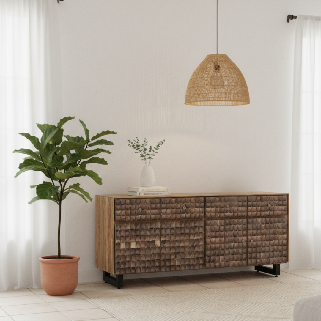 Palmer Hand-inlaid Coconut Shell Cabinet