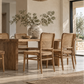 Gaia Rattan Teakwood Chair – Handcrafted Natural Dining Chair