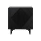Osceola Cabinet 2 Doors Black Solid Wood