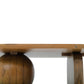 Keyes Solid Teak Wood Coffee Table Round Leg