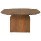 Keyes Solid Teak Wood Coffee Table Round Leg