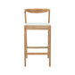 Alexa Bar Chair Solid Teak Wood and Woven Seat