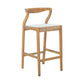 Alexa Bar Chair Solid Teak Wood and Woven Seat