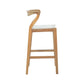 Alexa Bar Chair Solid Teak Wood and Woven Seat