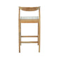 Alexa Bar Chair Solid Teak Wood and Woven Seat