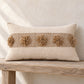 Dot Tufted Lumbar Pillow Cover – Handwoven Cotton with Pom Pom Detail